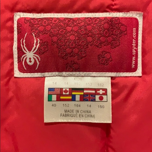 Spyder Youth Insulated Ski Jacket - Size 14 - Picture 3 of 6